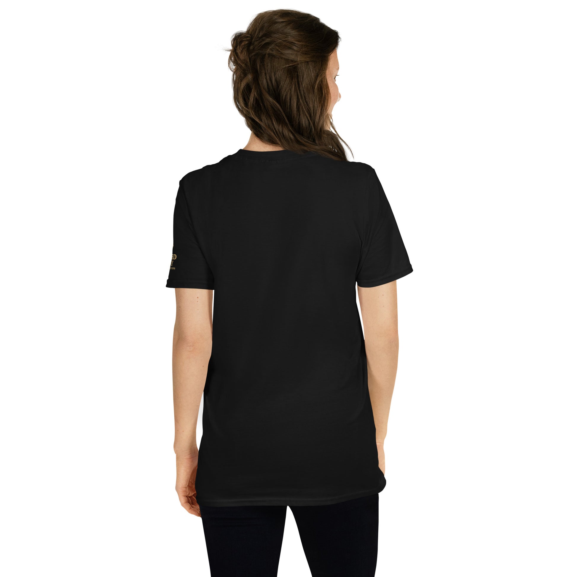 Women's Black Luxe Western T-Shirt | Back View | Stoned Pony | Country Wear